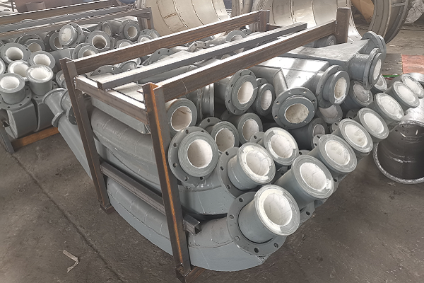 背覆式90&deg;內(nèi)襯耐磨陶瓷彎頭